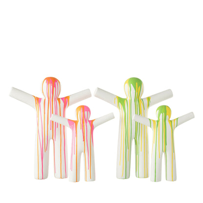 P’tit Maurice Figura pintada Multicolor Pequeño Set J-Line de 2