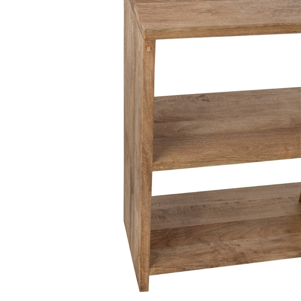 Librería de madera de mango natural J-Line