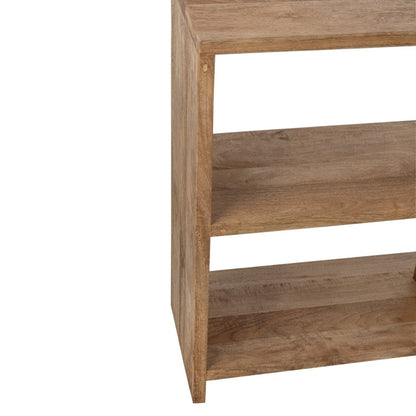 Librería de madera de mango natural J-Line