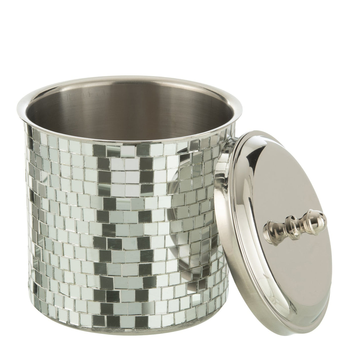 Cubo de hielo Mosaico Acero Inoxidable Plateado  J-Line