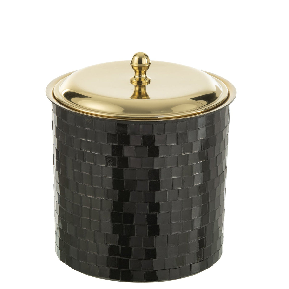 Cubeta de hielo Mosaico Acero Inoxidable Negro J-Line