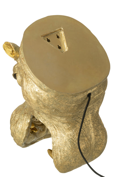 Lámpara de pared Cabeza de hipopótamo Resina Color dorado J-Line