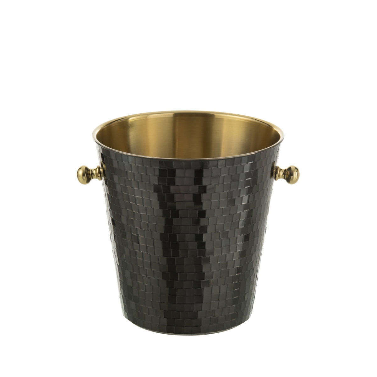 Cubo de hielo Mosaico Acero Inoxidable Negro J-Line