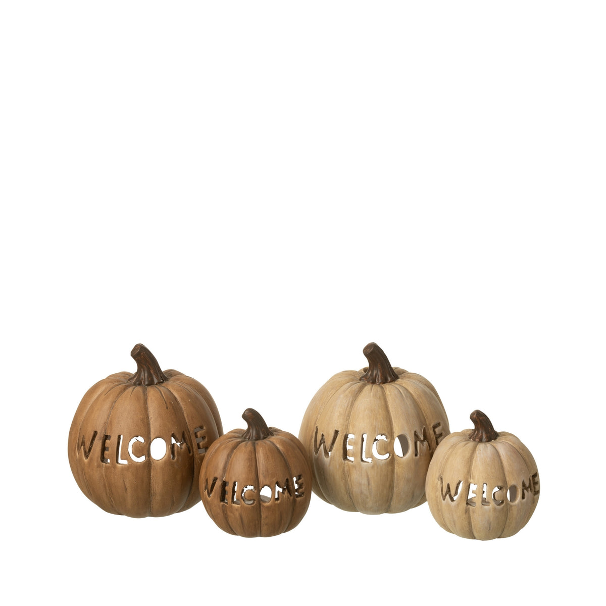 Set de 2 portavelas de calabaza para Halloween XL de J-Line