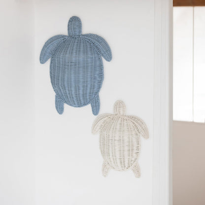 Decoración de pared Turtle Hierro Azul claro Grande J-Line