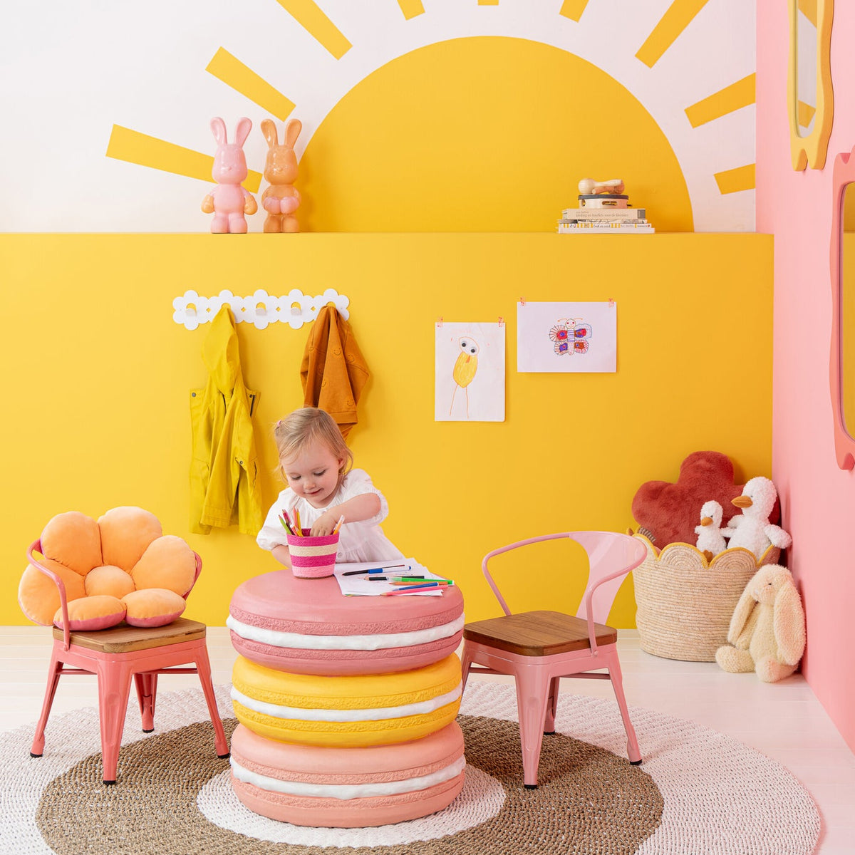 Silla infantil Evi Hierro/Multiplex Rosa oscuro J-Line