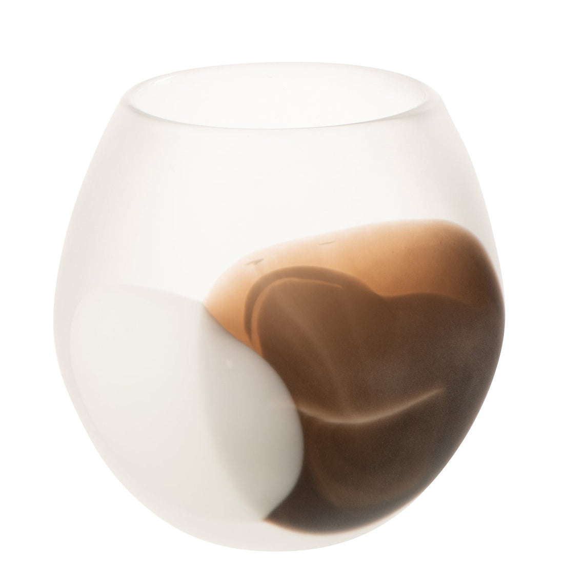 Farol globo blanco/marrón grande J-Line