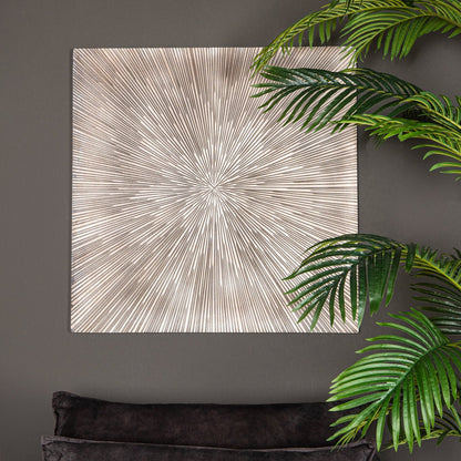 Panel de pared Zapp blanco acanalado cuadrado Grande PTMD