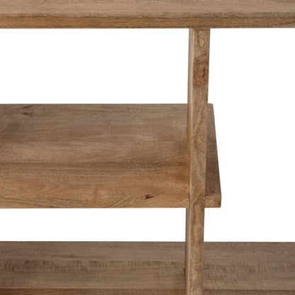 Librería de madera de mango natural J-Line