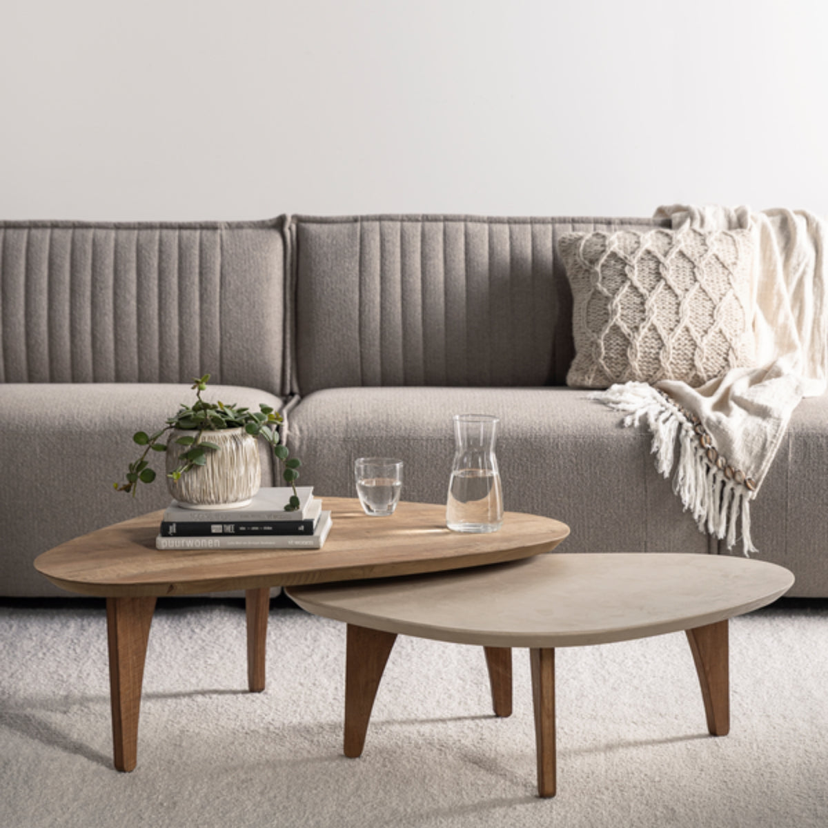 DTP Home Bliss mortex Mesa de centro Pebble