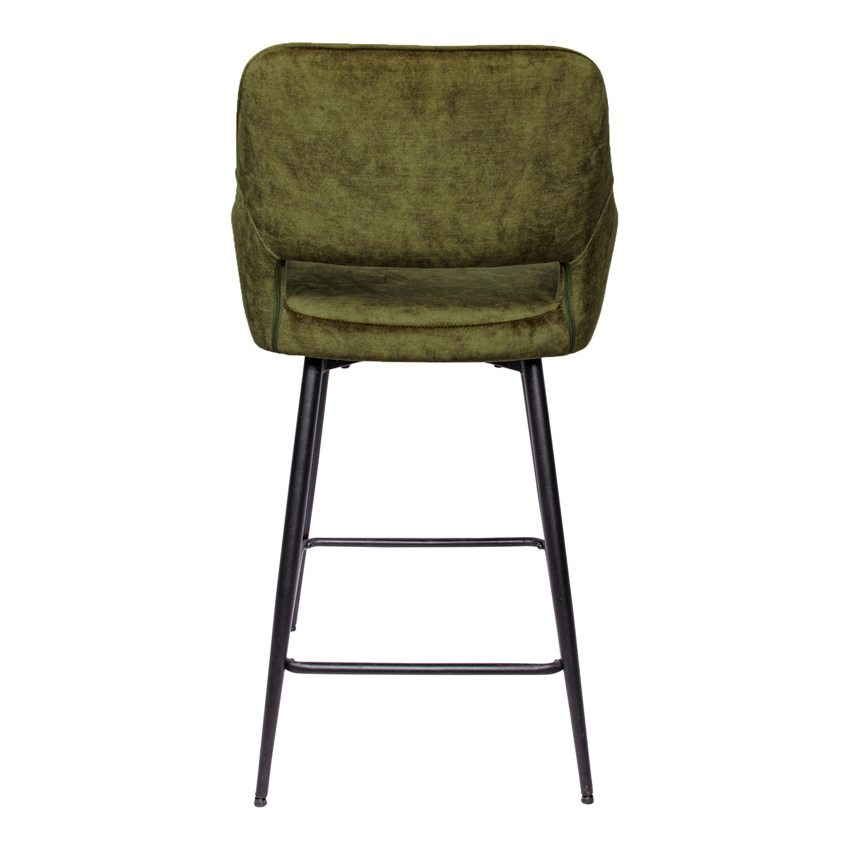 Taburete de bar Fal Low Velvet Verde Set de 2 PTMD