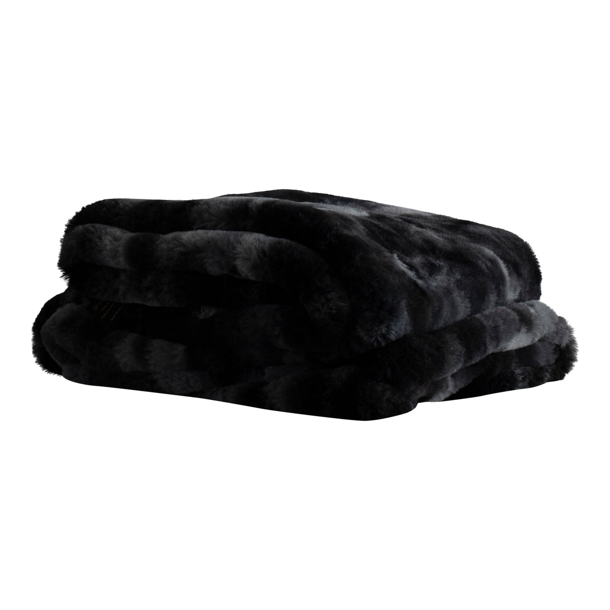 Manta Linde de terciopelo negro 150x200 cm PTMD