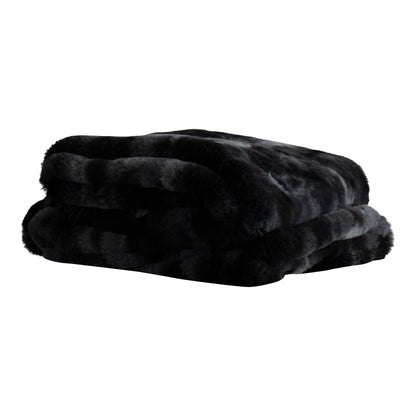 Manta Linde de terciopelo negro 150x200 cm PTMD