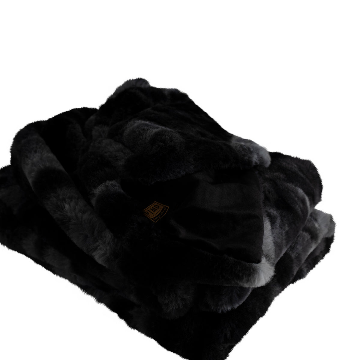 Manta Linde de terciopelo negro 150x200 cm PTMD