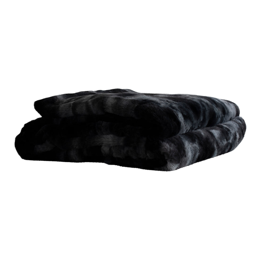 Manta Linde de terciopelo negro 220x240cm PTMD