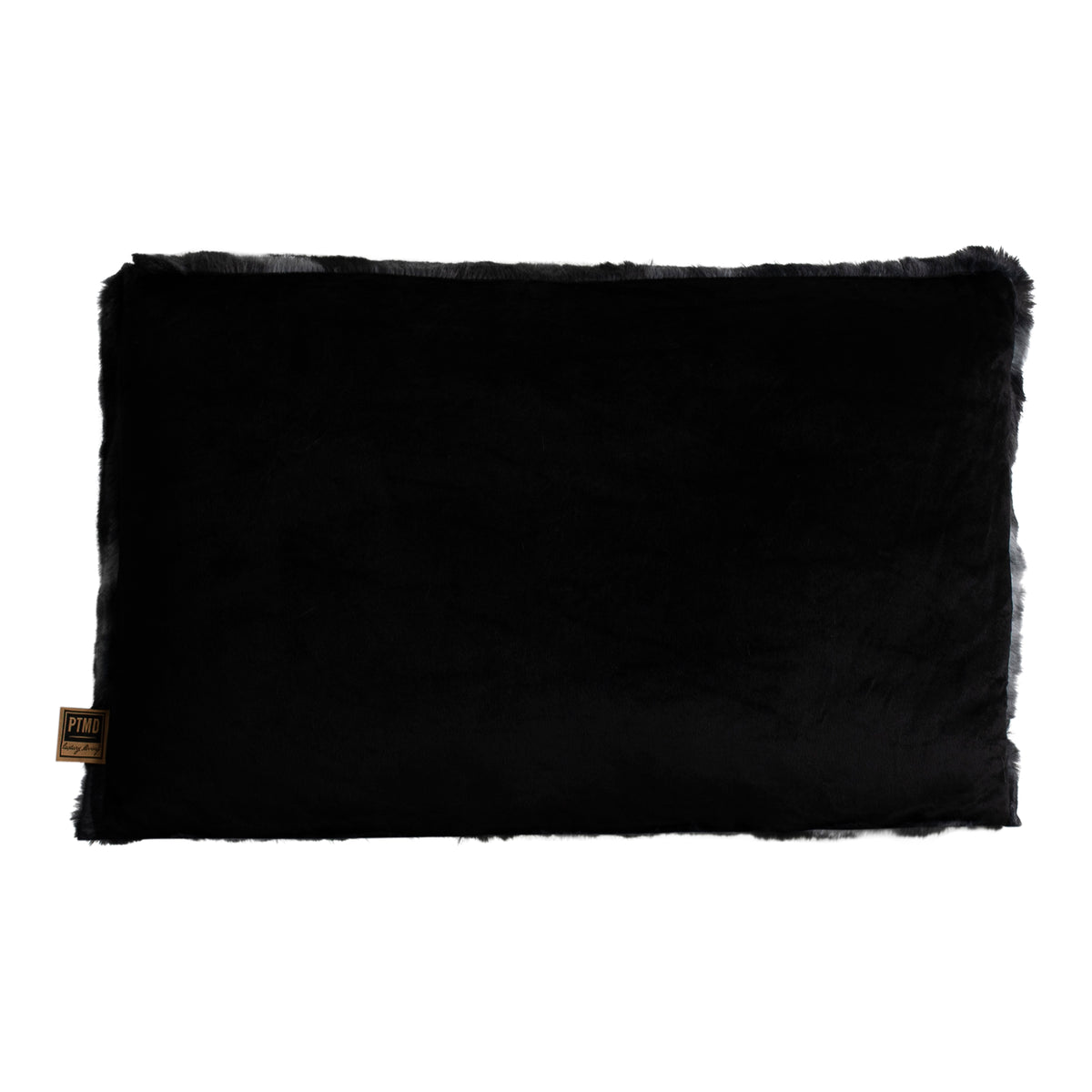 Cojín Linde de terciopelo negro 60x40 cm PTMD