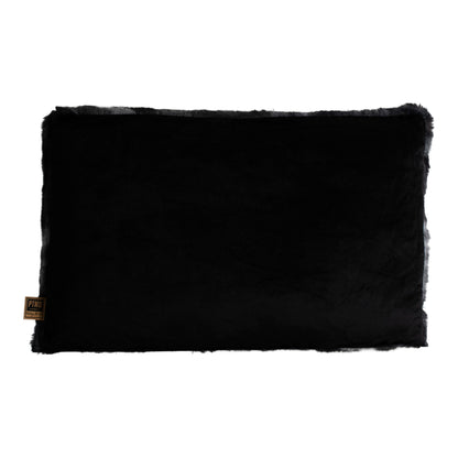 Cojín Linde de terciopelo negro 60x40 cm PTMD