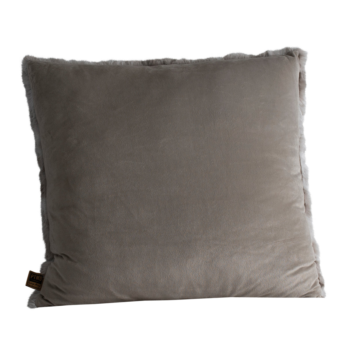 Cojín Linde de terciopelo gris 60x60 cm PTMD