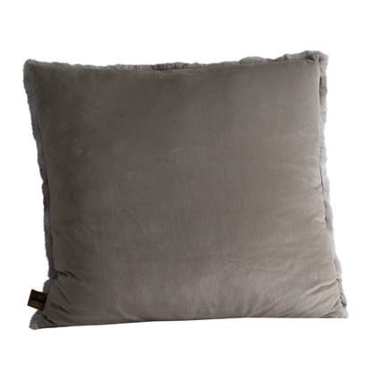 Cojín Linde de terciopelo gris 60x60 cm PTMD