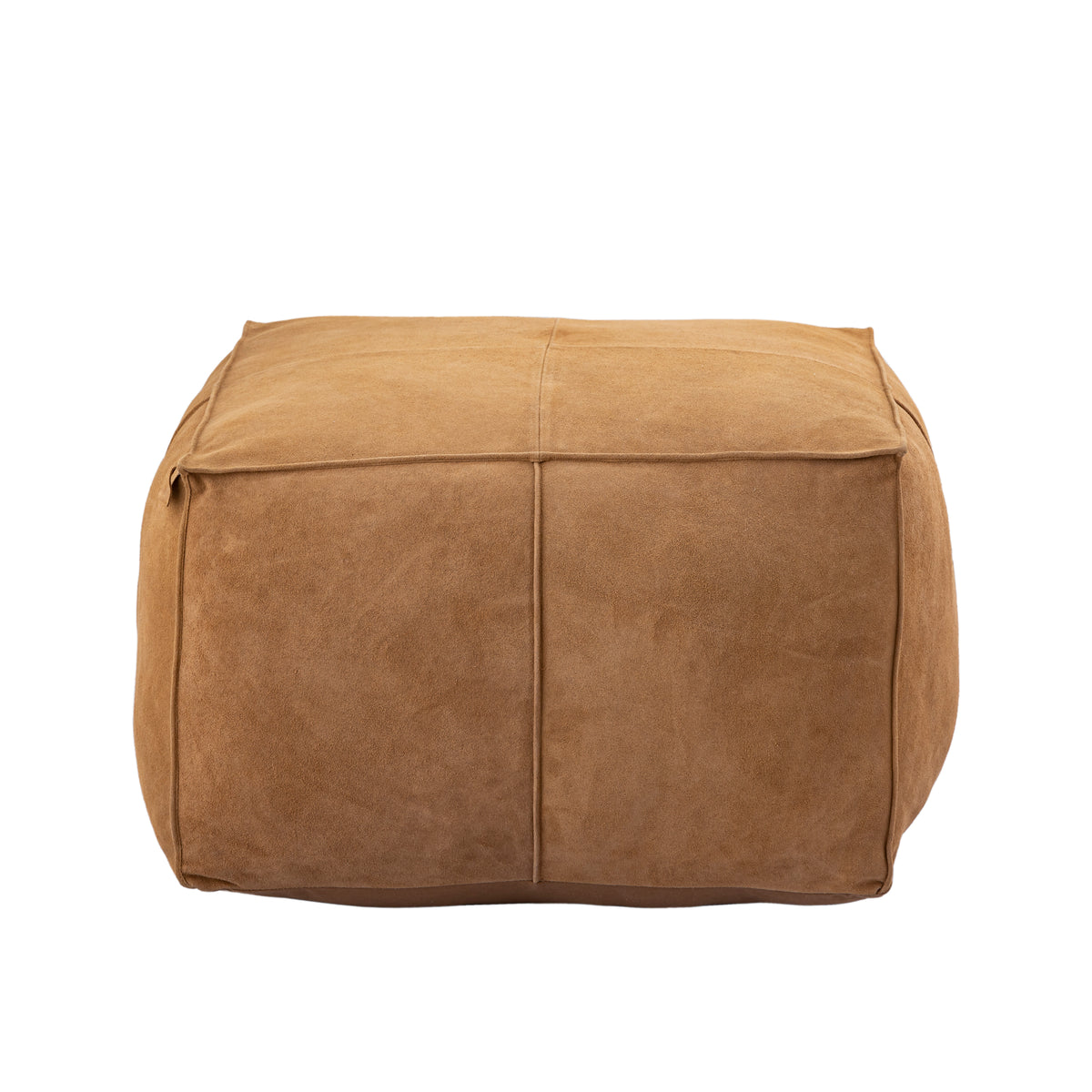 Puf Marieke Camel de ante cuadrado PTMD