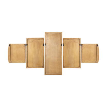 Panel de pared Sharlene - 180x90cm - MDF - Dorado PTMD