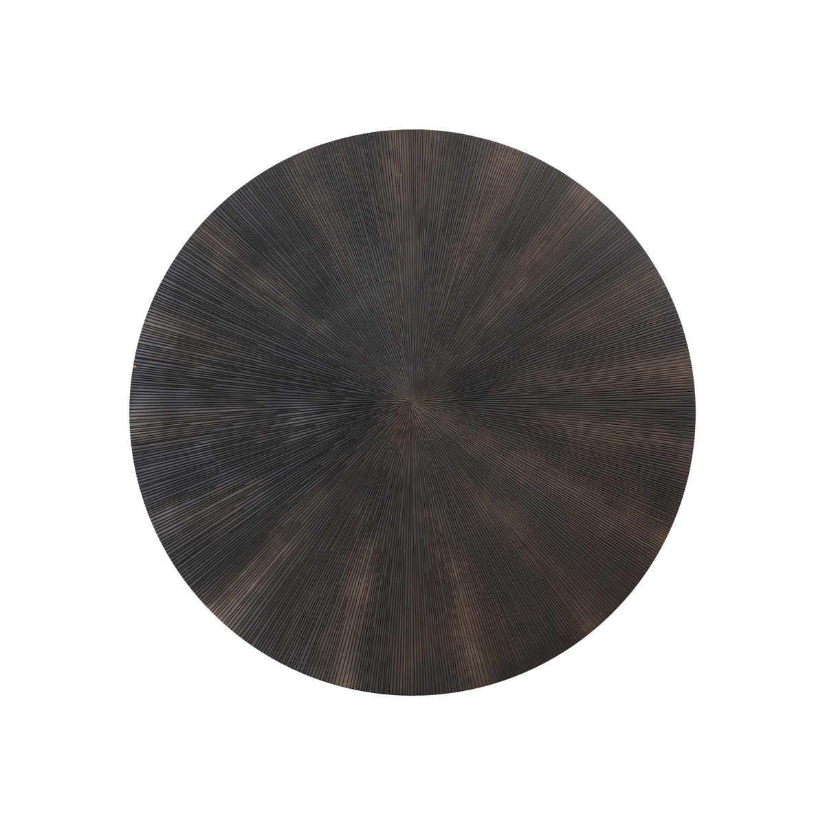 Panel de pared redondo Zapp, MDF negro con oro PTMD