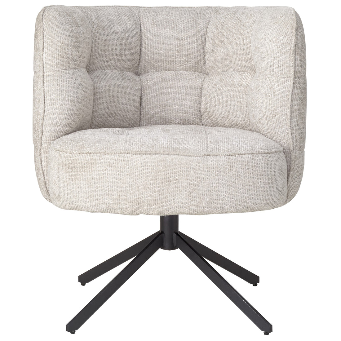 Silla de comedor Odin Cream legacy 15, patas negro mate PTMD