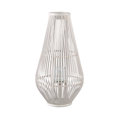 Lámpara Lysia L- 35x35x68 cm - Vidrio - Blanco PTMD