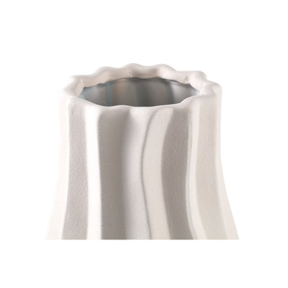 Jarrón grande Clair Cream Ceramic Swirl PTMD