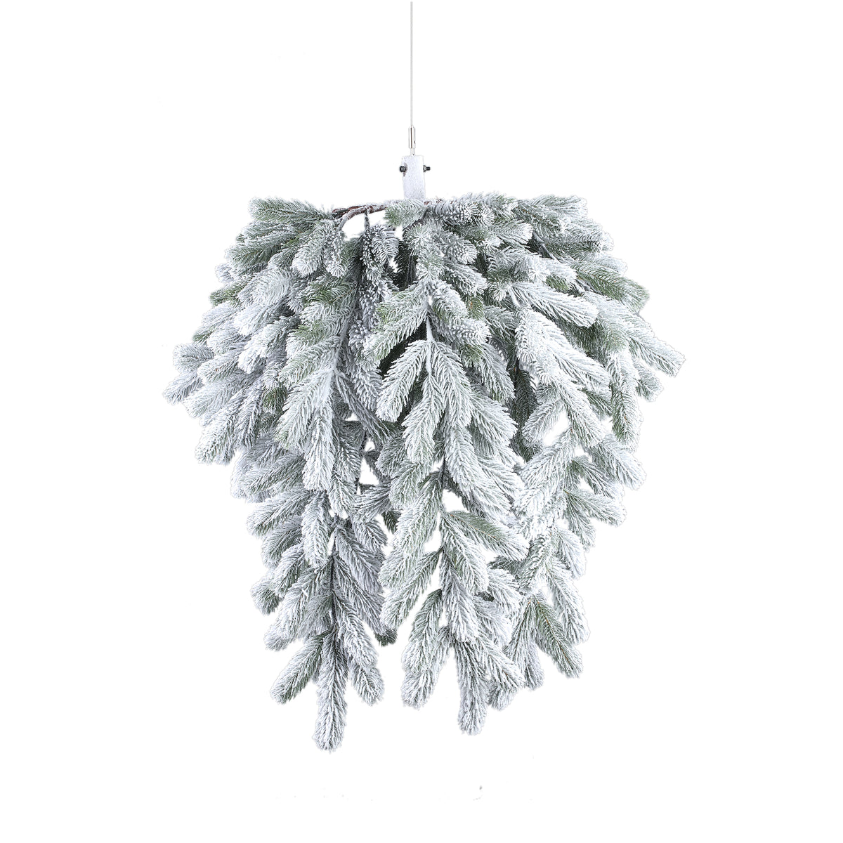 Adorno navideño Rosamond - 60x60x80 cm - PVC - Blanco PTMD
