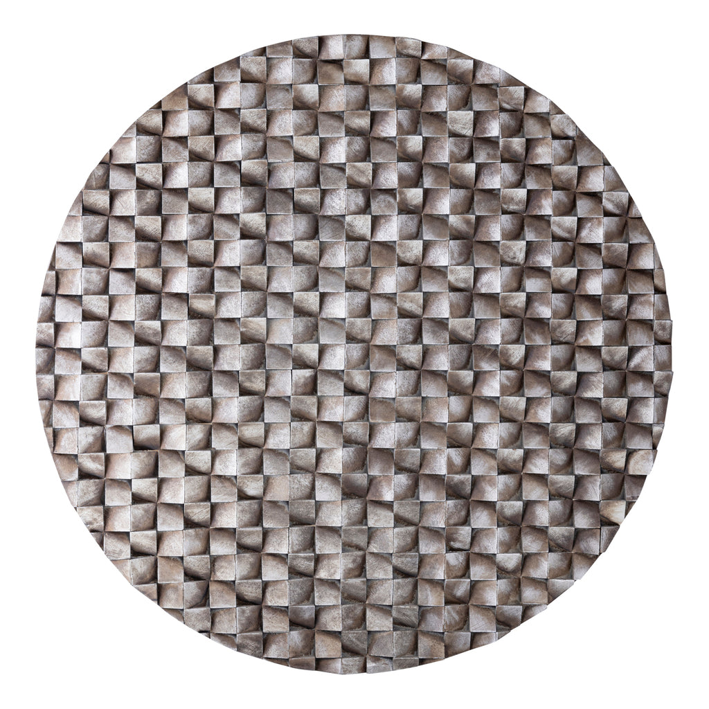 Panel de pared Zoaya bronce 3D redondo grande Ø120 cm PTMD