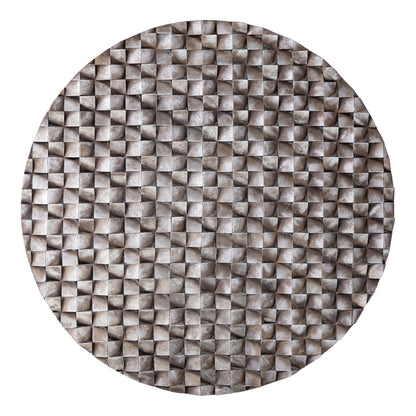 Panel de pared Zoaya bronce 3D redondo grande Ø120 cm PTMD