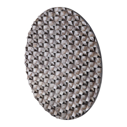 Panel de pared Zoaya bronce 3D redondo grande Ø120 cm PTMD