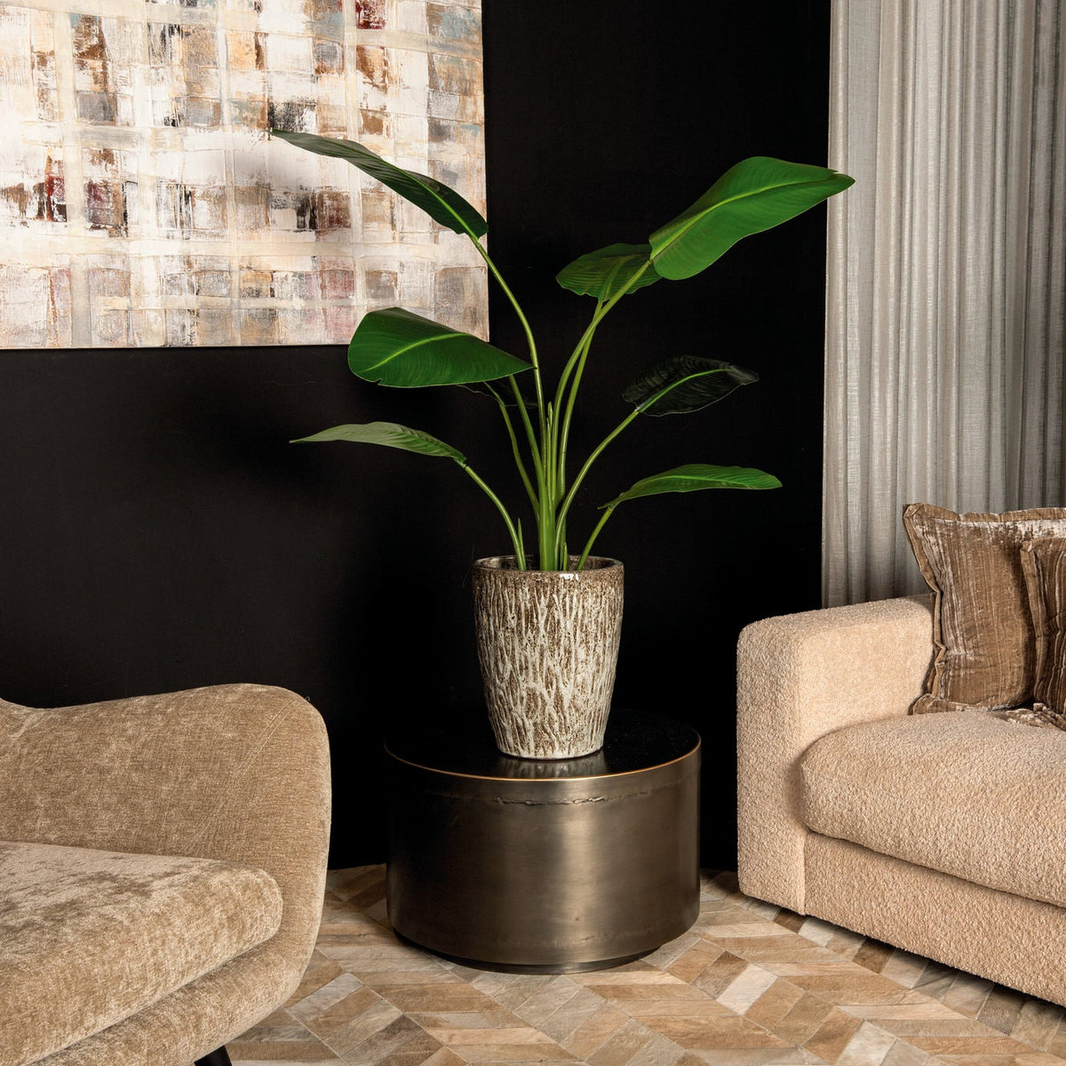Leaves Planta Verde PE Real Touch Strelitzia S 77x56x117cm PTMD