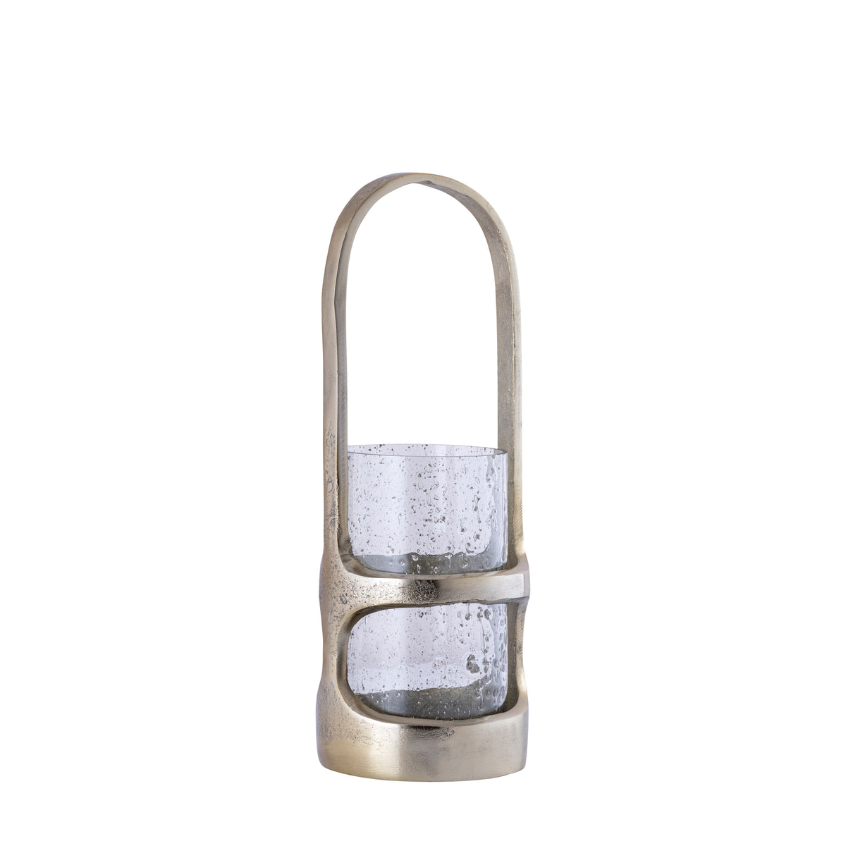Farol Rahana S - 14x14x40 cm - Aluminio - Dorado PTMD