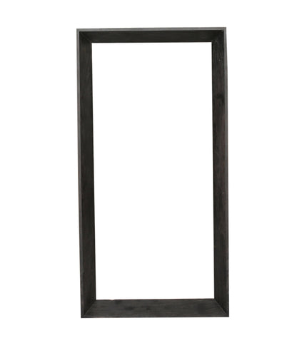 Espejo rectangular grande Kyro de madera de acacia negra PTMD