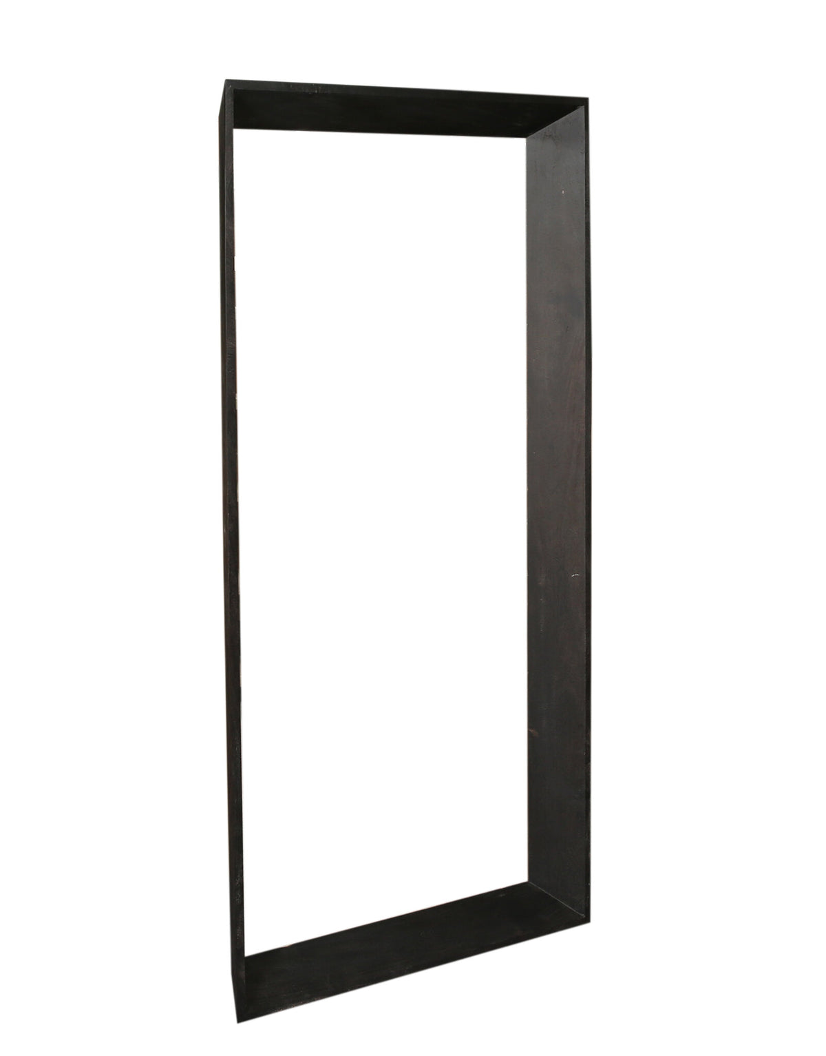 Espejo rectangular grande Kyro de madera de acacia negra PTMD