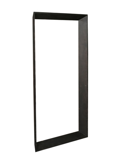 Espejo rectangular grande Kyro de madera de acacia negra PTMD