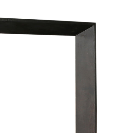 Espejo rectangular grande Kyro de madera de acacia negra PTMD
