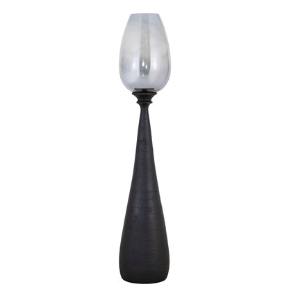 Midi Madera de Mango Stormlight Vidrio Ahumado Negro Grande PTMD