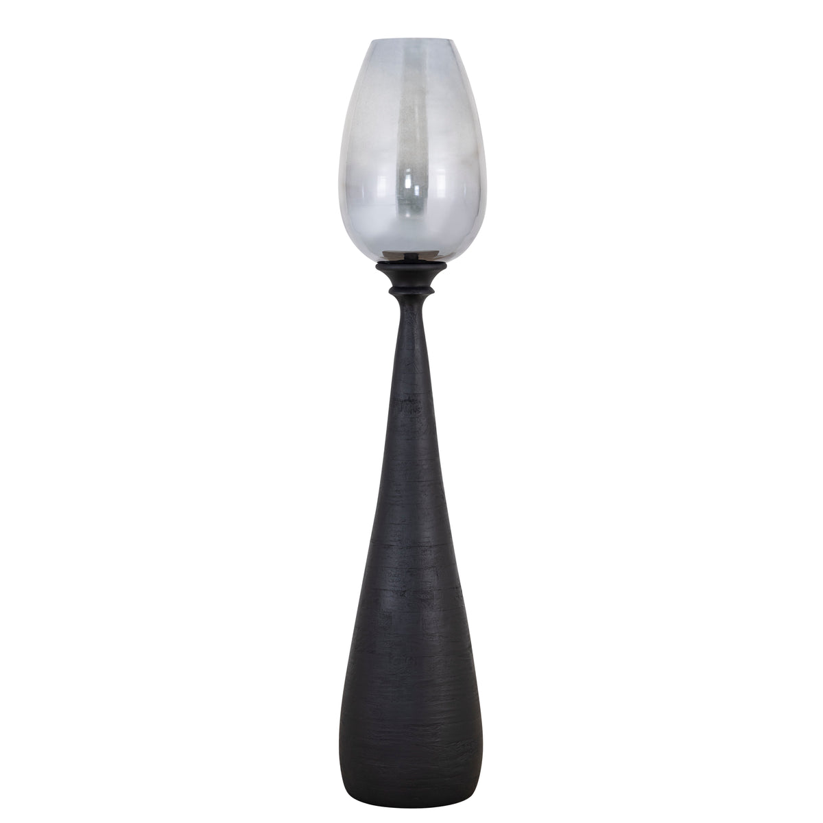 Midi Madera de Mango Stormlight Vidrio Ahumado Negro Grande PTMD
