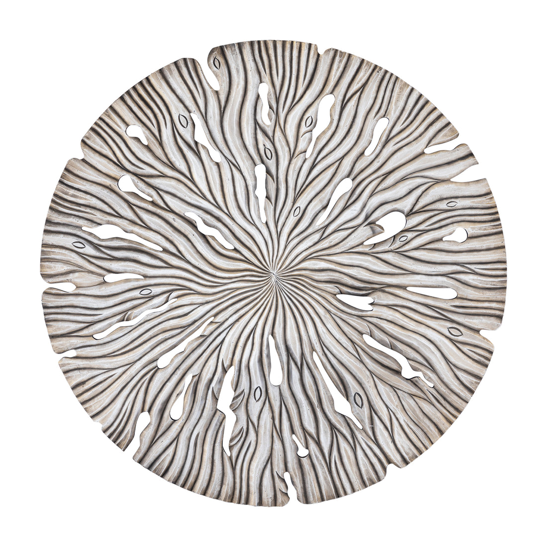 Panel de pared Bonte L - 120x2x120 cm - MDF - Crema PTMD