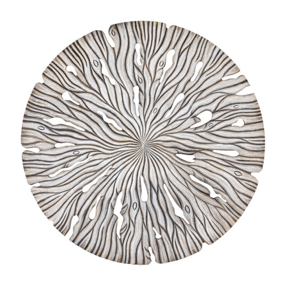 Panel de pared Bonte L - 120x2x120 cm - MDF - Crema PTMD