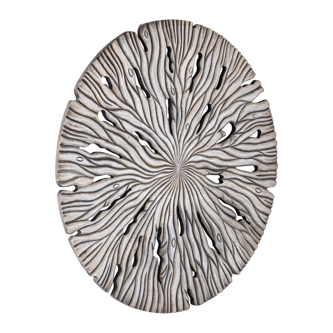 Panel de pared Bonte L - 120x2x120 cm - MDF - Crema PTMD