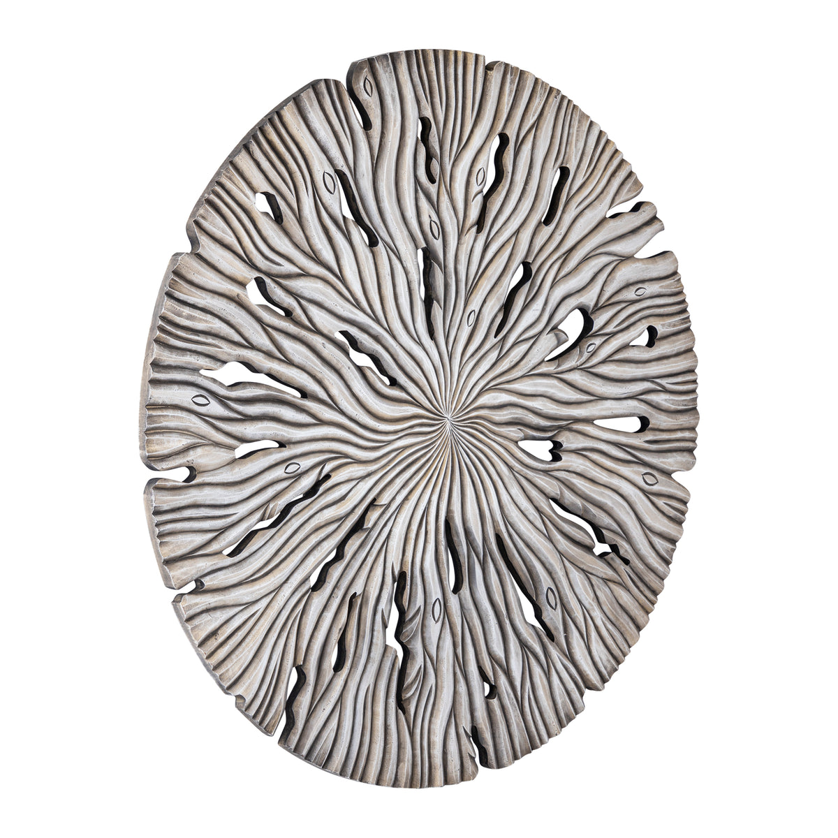 Panel de pared Bonte L - 120x2x120 cm - MDF - Crema PTMD