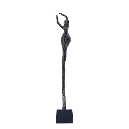 Ciwan estatua de mujer de aluminio fundido en latón antiguo A PTMD