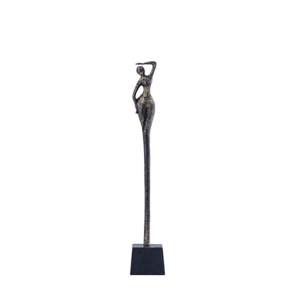 Ciwan estatua de mujer de aluminio fundido en latón antiguo al B PTMD