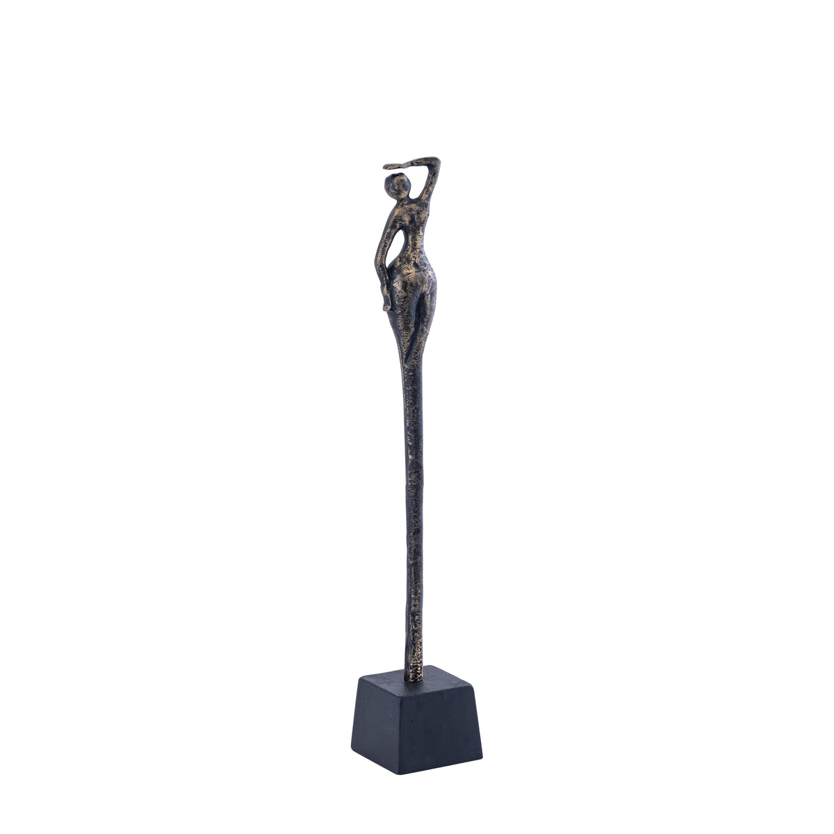 Ciwan estatua de mujer de aluminio fundido en latón antiguo al B PTMD