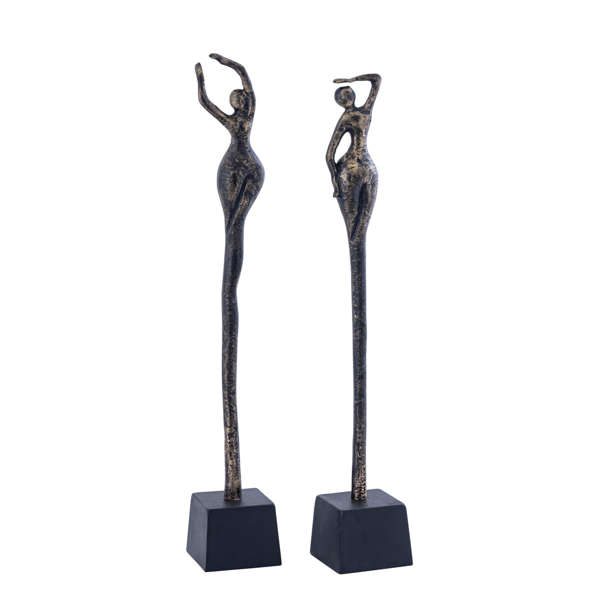 Ciwan estatua de mujer de aluminio fundido en latón antiguo al B PTMD