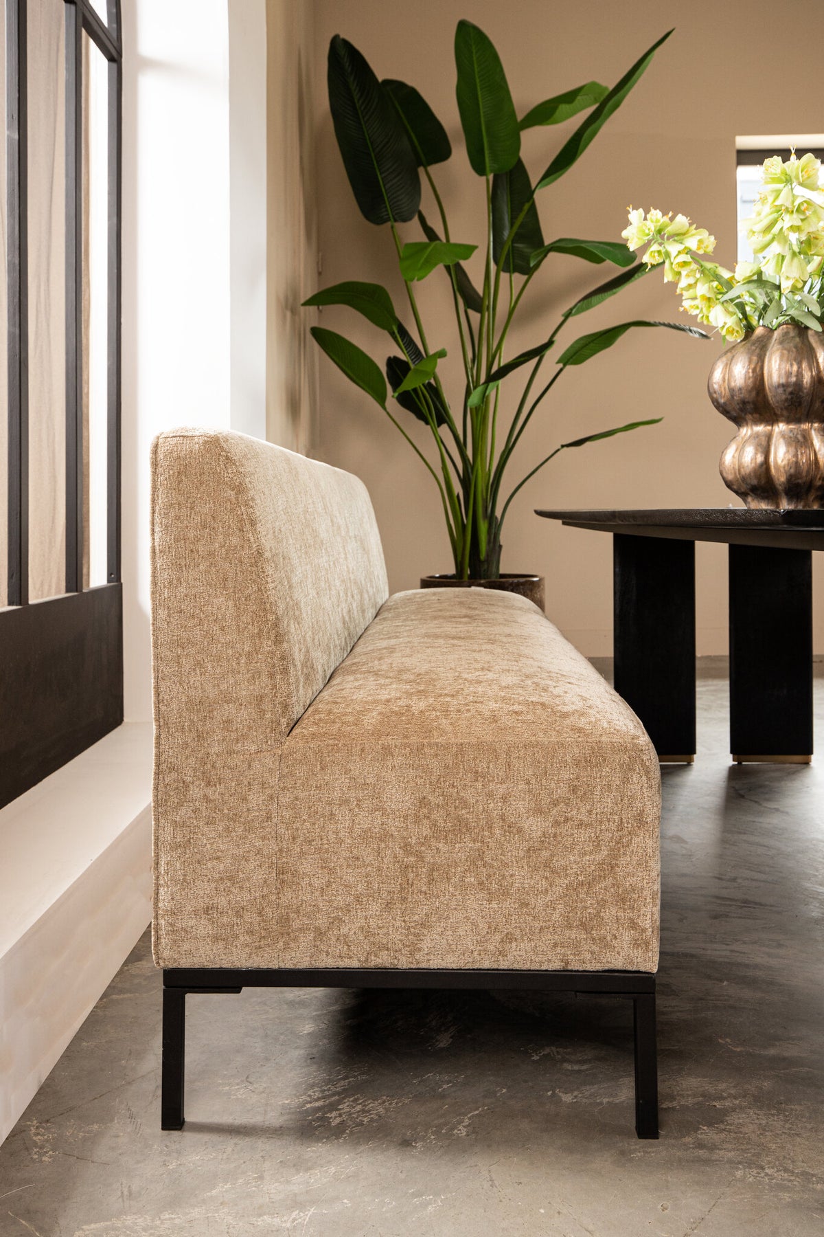 Sofá de comedor Xania Crema 200cm PTMD